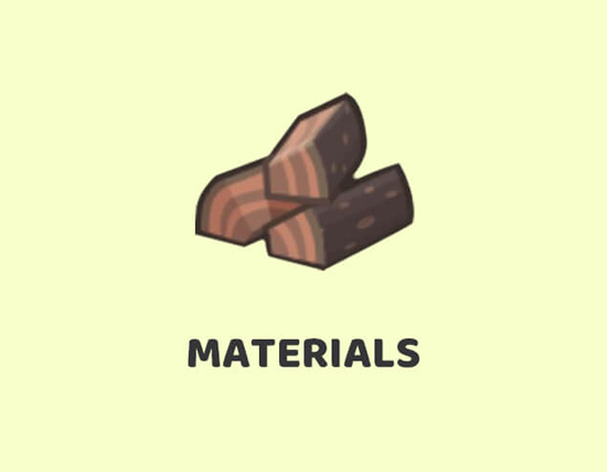 animal crossing materials